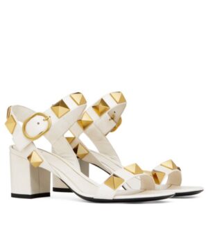 Valentino Womens Roman Stud Calfskin Sandal 60 MM