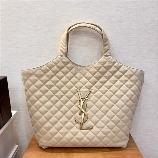 YSL Icare Maxi Shopping Bag 698651 Beige