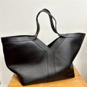 YSL Y Tote 817602 Black Leather